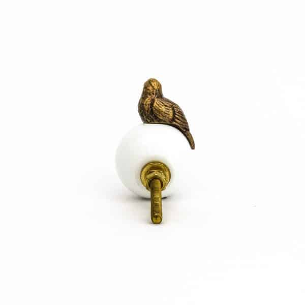 DSC 2631 antique iron perched bird knob antique iron perched bird knob