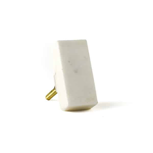 rectangle white marble knob 6