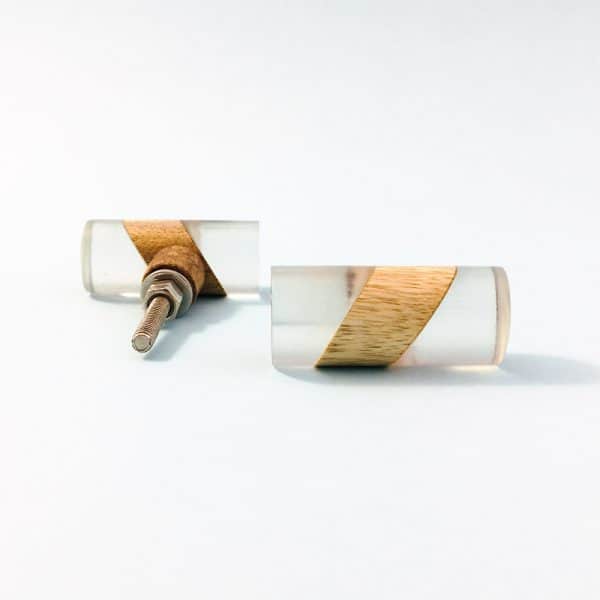 split wood and resin cylinder pull 1