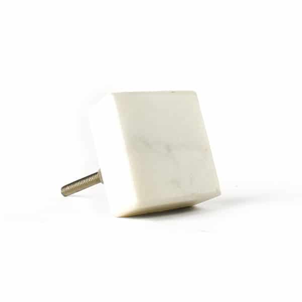 square white marble knob 6