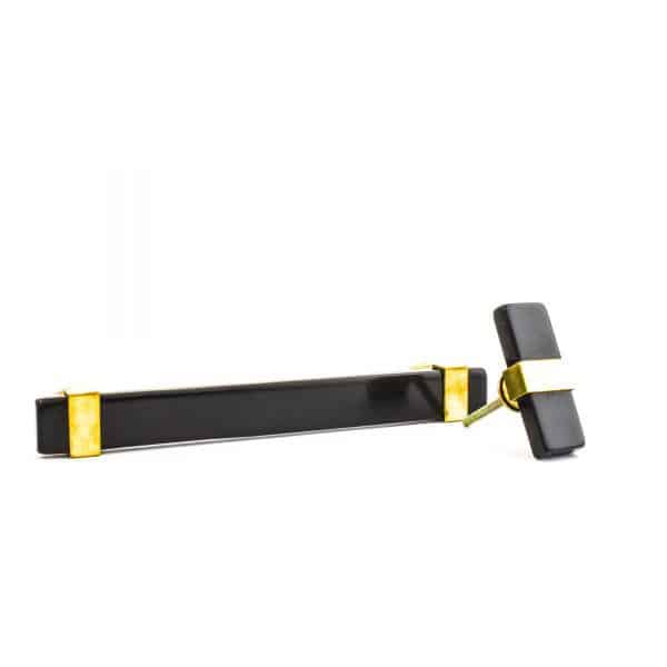 DSC 1707 Black Resin and brass band handle 1