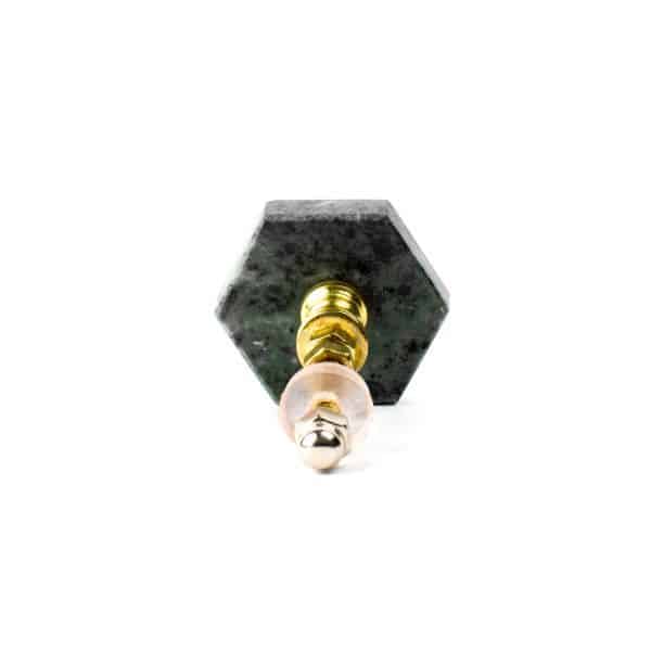 Green Granite Hex Knob K 000004 10