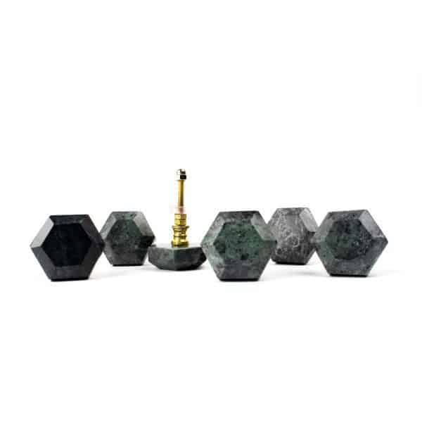 Green Granite Hex Knob K 000004 9