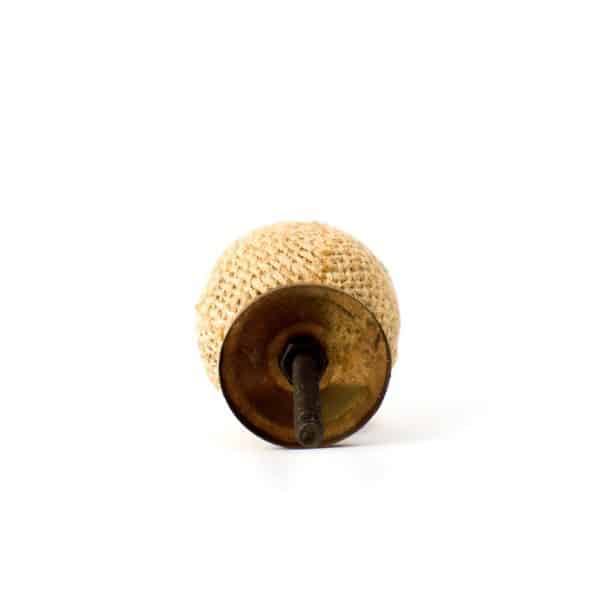 Large Button Jute Knob K 000108 4