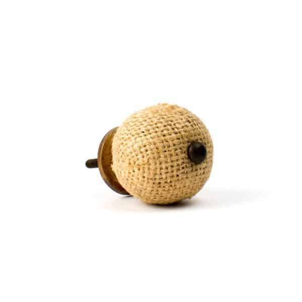 Large Button Jute Knob K 000108 6