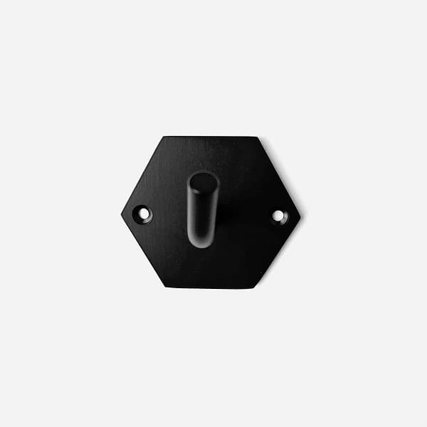 Hex Matte Black Wall hook 1