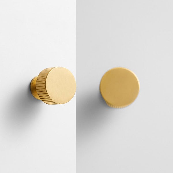 Celle Brushed Brass Knob 2