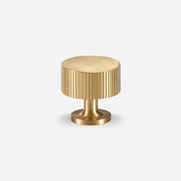 Celle Brushed Brass Knob 3