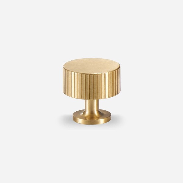 Celle Brushed Brass Knob 4